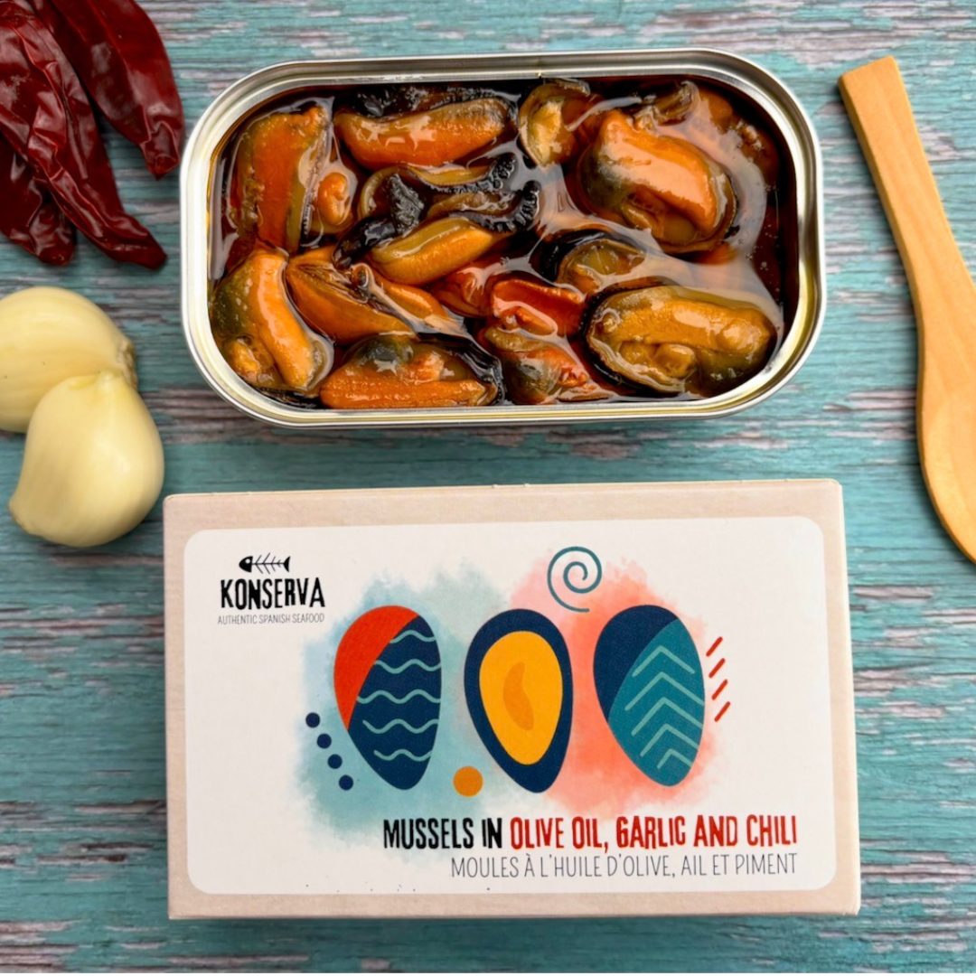 Mussels in Olive Oil, Garlic and Chili