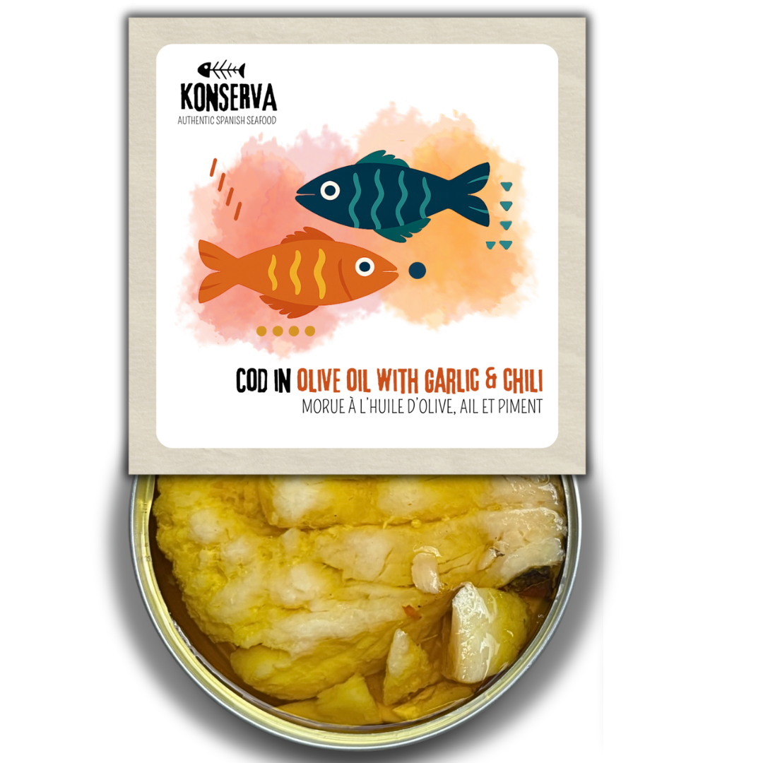 Cod in Olive Oil, Garlic & Chilli