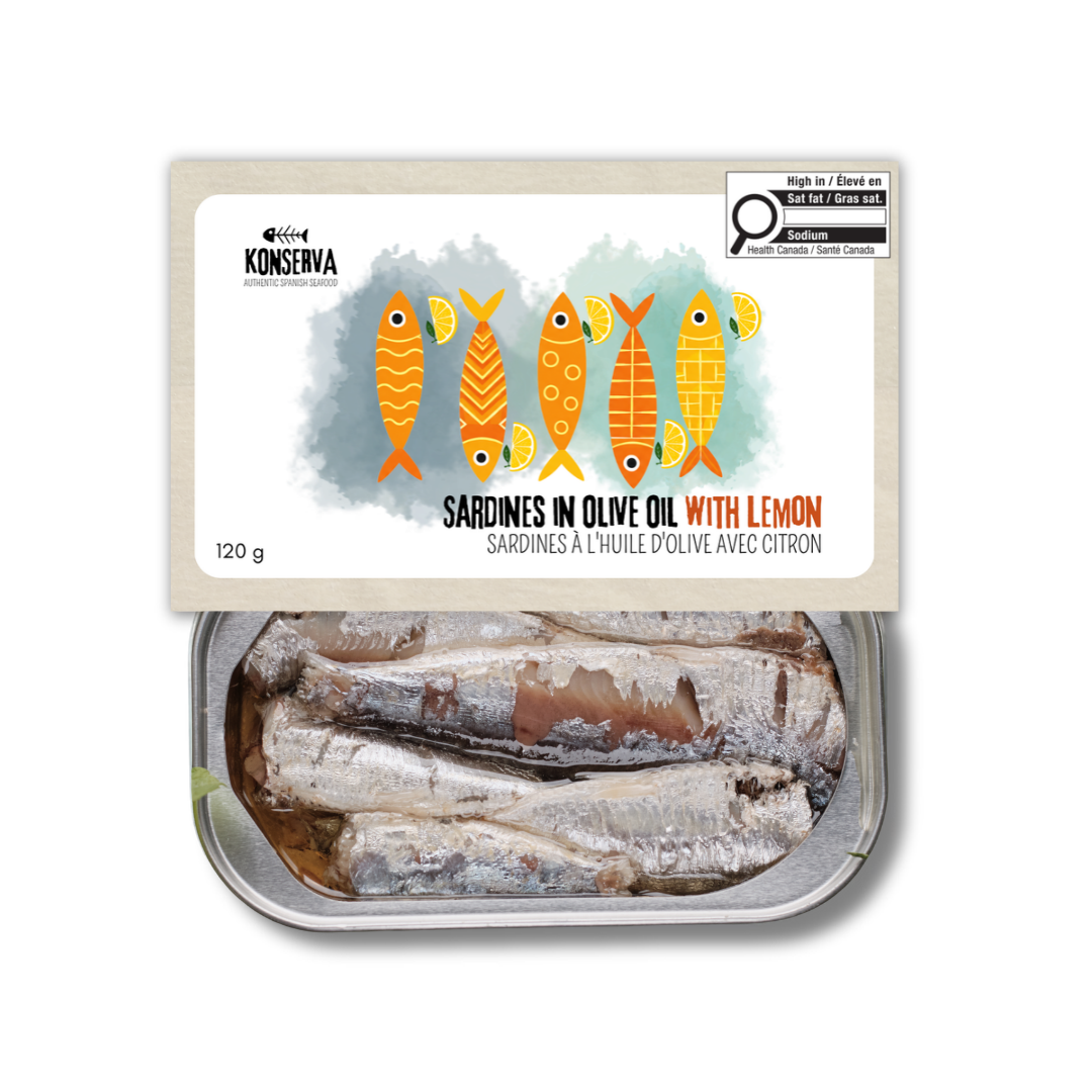 Sardines in Olive Oil with Lemon