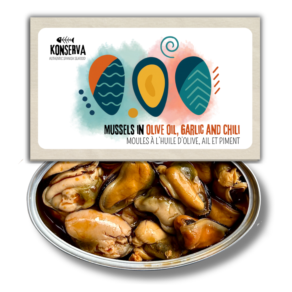 Mussels in Olive Oil, Garlic and Chili