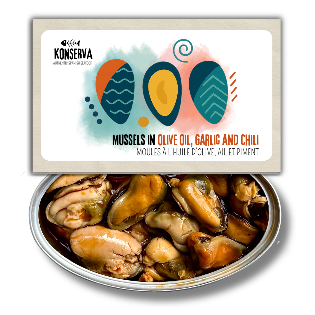 Mussels in Olive Oil, Garlic and Chili